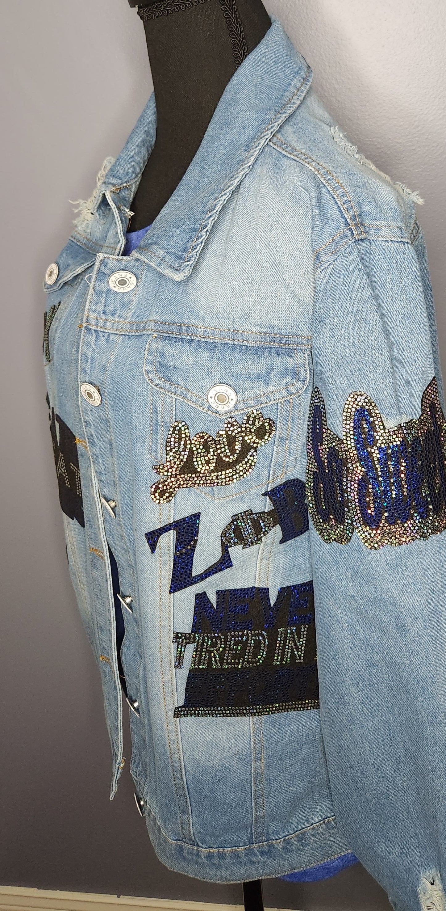 ZETA PHI BETA JEAN PATCH JACKET