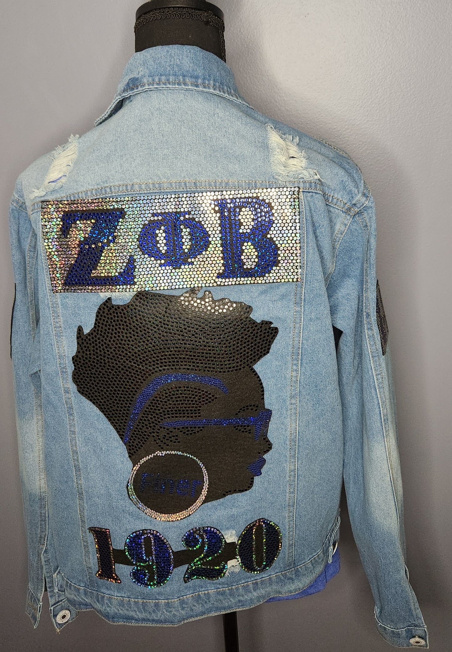 ZETA PHI BETA JEAN PATCH JACKET